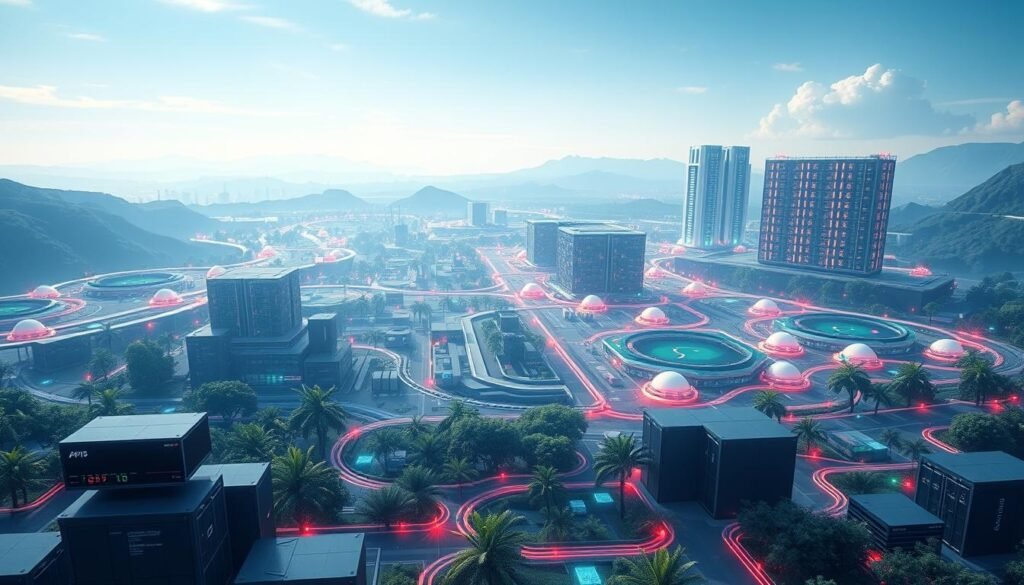 A serene landscape with a sprawling cloud-native architecture. In the foreground, sleek servers and containers seamlessly orchestrate digital workflows. The middle ground showcases vibrant microservices and APIs, communicating through a secure, scalable mesh. In the distance, a towering, futuristic data center casts an ethereal glow, its cooling towers whispering of boundless computing power. The scene is illuminated by soft, diffuse lighting, conveying a sense of harmony and efficiency. The overall atmosphere evokes a vision of digital transformation, where innovative cloud-native platforms accelerate automation and unlock new business possibilities. A serene landscape with a sprawling cloud-native architecture. In the foreground, sleek servers and containers seamlessly orchestrate digital workflows. The middle ground showcases vibrant microservices and APIs, communicating through a secure, scalable mesh. In the distance, a towering, futuristic data center casts an ethereal glow, its cooling towers whispering of boundless computing power. The scene is illuminated by soft, diffuse lighting, conveying a sense of harmony and efficiency. The overall atmosphere evokes a vision of digital transformation, where innovative cloud-native platforms accelerate automation and unlock new business possibilities.